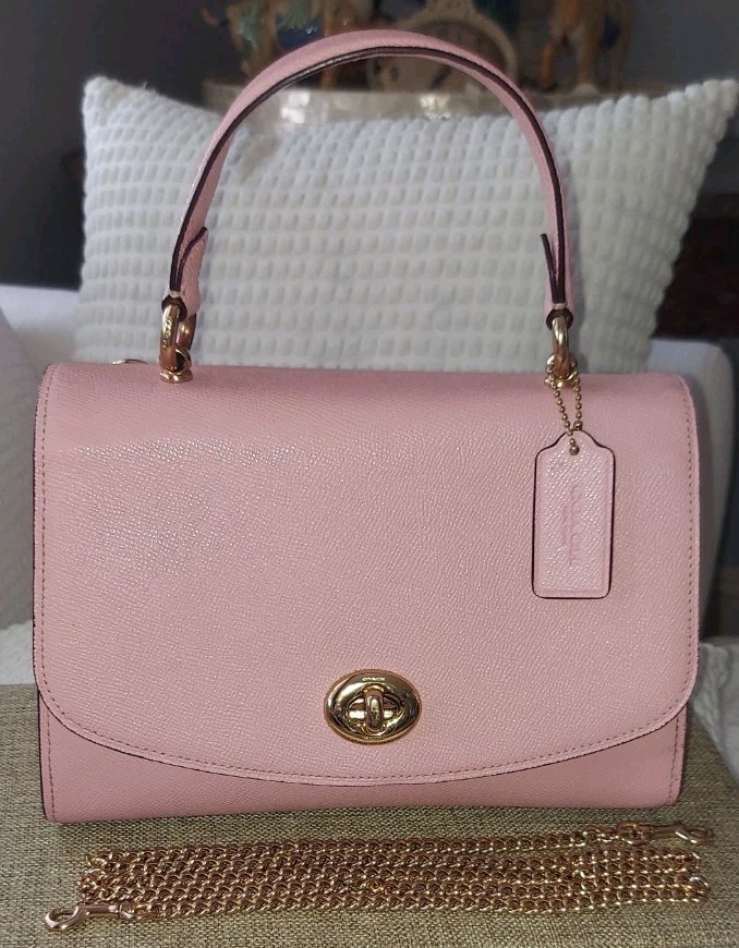 Coach Tilly Satchel Crossbody in Powder Pink