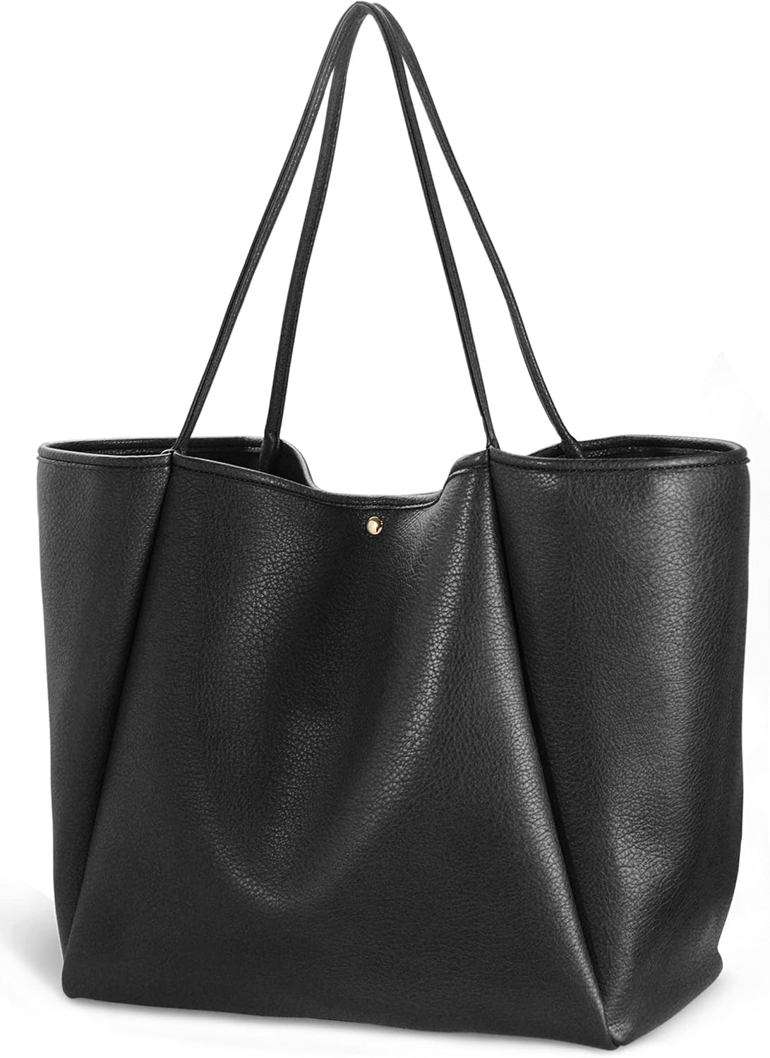 Oversize PU Leather Tote Bag – Women’S Weekender Shopper Travel Purse