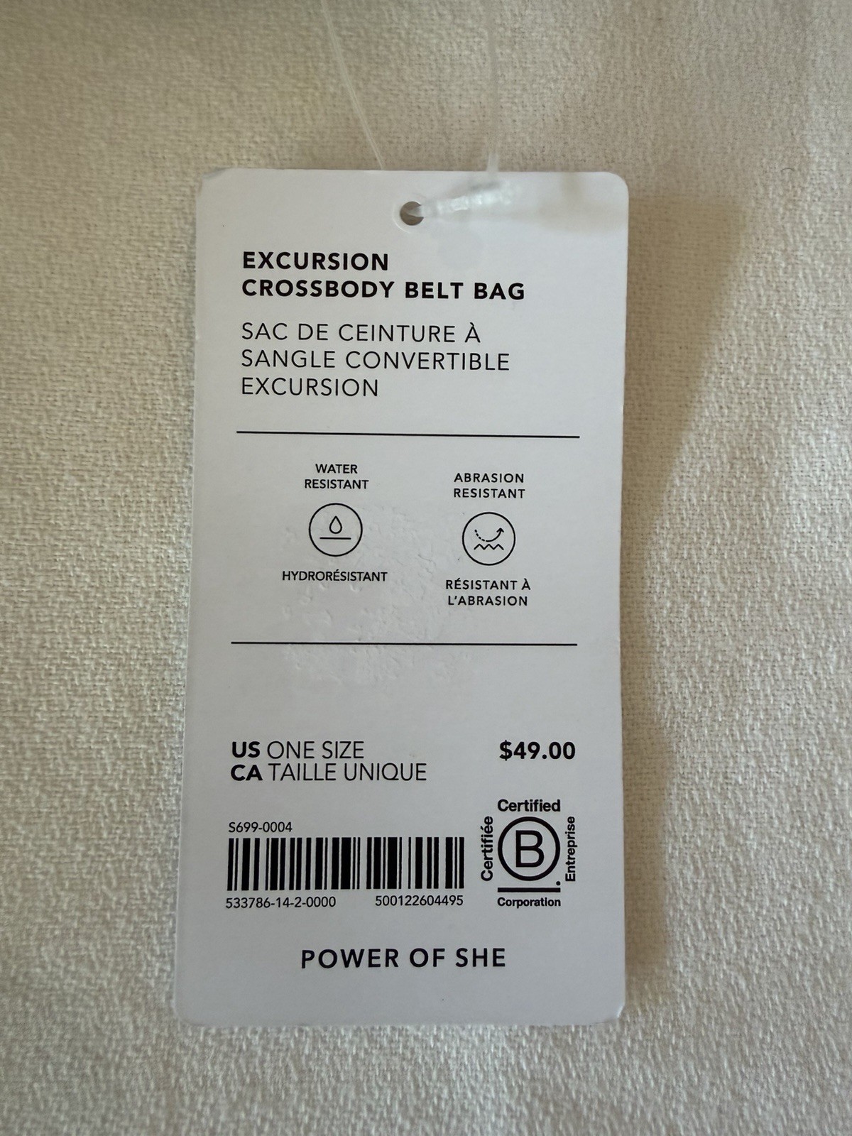ATHLETA EXCURSION CROSSBODY BELT BAG, NWT