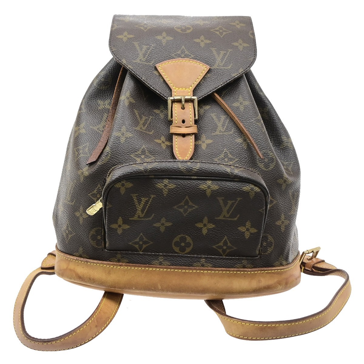 LOUIS VUITTON Montsouris MM Backpack Bag Monogram M51136 France 72SA191