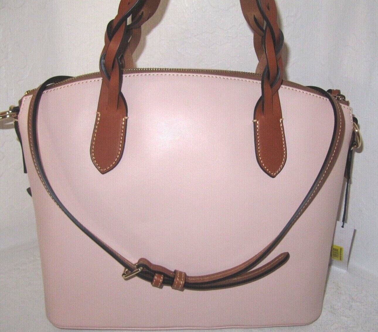 Dooney & Bourke New Celeste Satchel Blush Light Pink Wexford Leather NWT $288