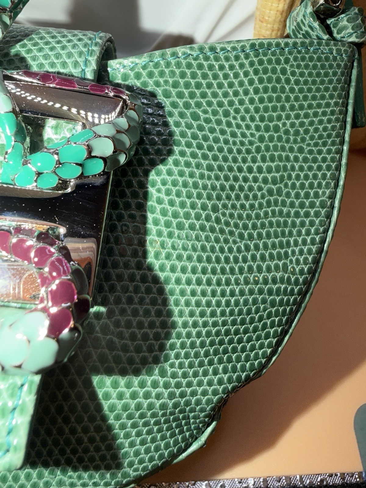 Authentic Rare Fendi Snake Mini Croissant Bag. Limited Edition. Early 2000.
