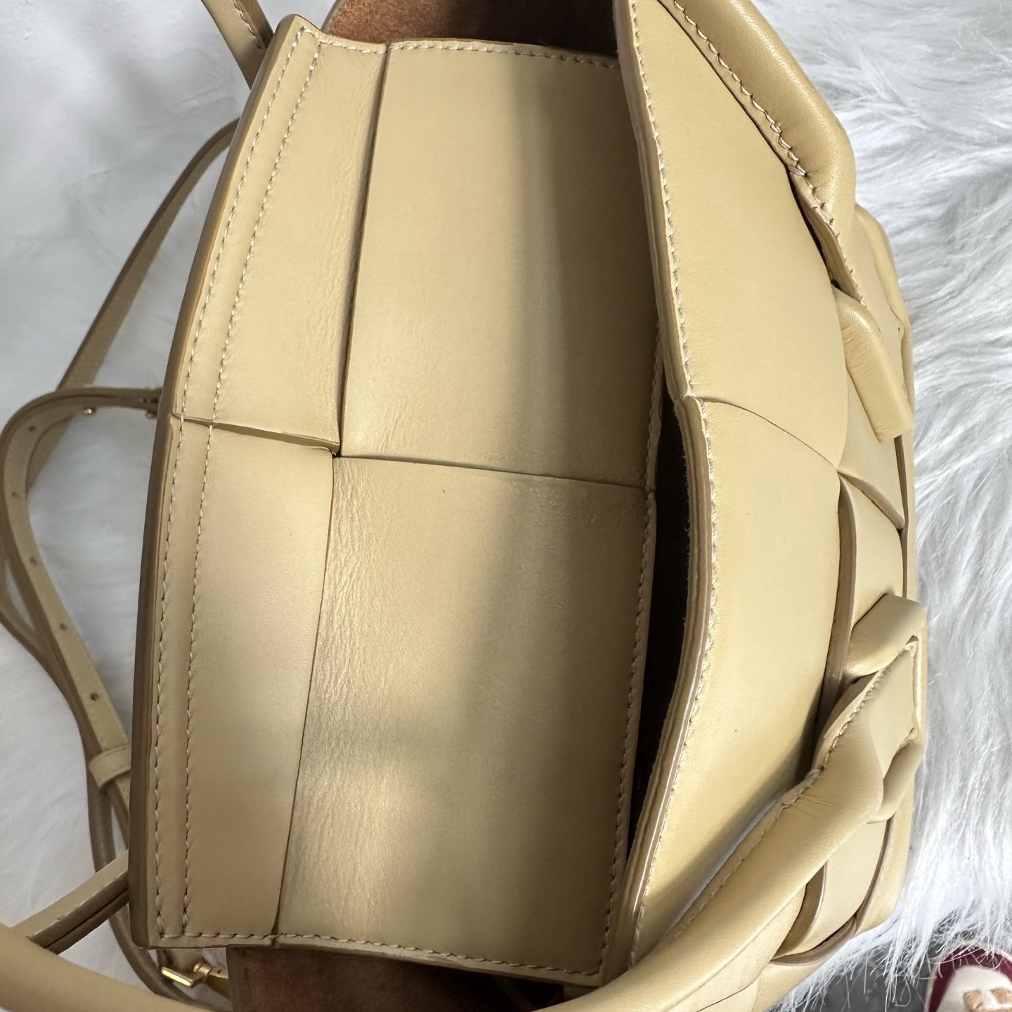 Bottega Veneta Pre-Owned Authentic Tote Tapioca Calf Leather