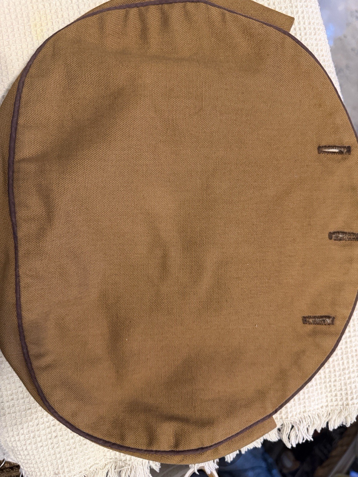 Mini Wooden Handle Button Cover Purse With 1 Extra Purse Cover