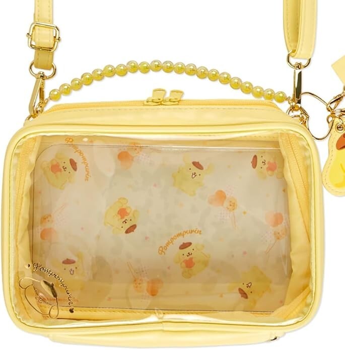 Sanrio, Plush Shoulder Bag (Enjoy Idol), Pompompurin, Yellow, PVC, 22 x 14cm