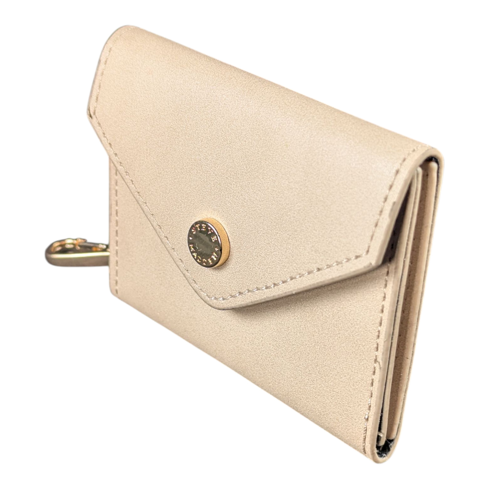 Steve Madden Beige Bag Charm Keyring Wallet for the Bgemma Mini Backpack