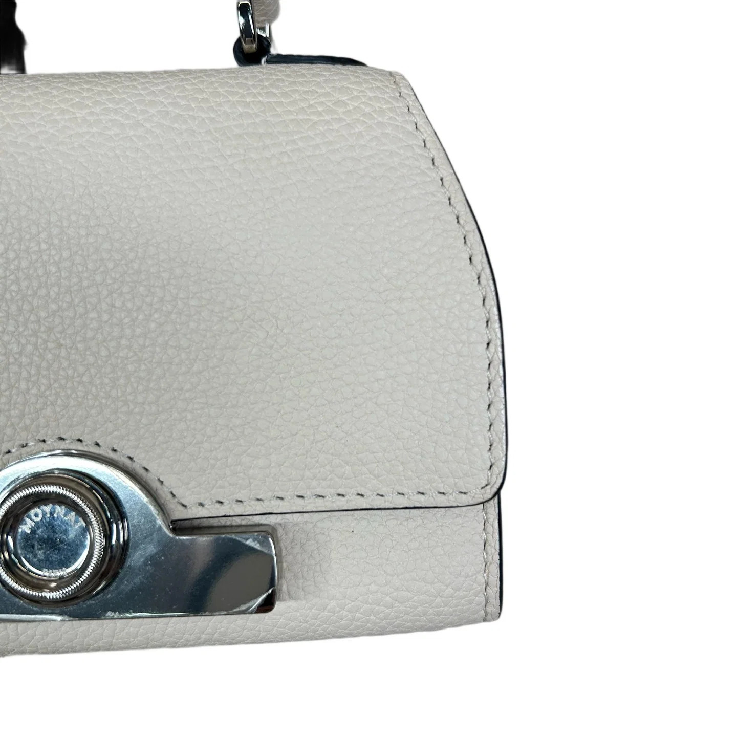 Moynat Rejane Nano White Grained Calfskin (dh071426b8r)