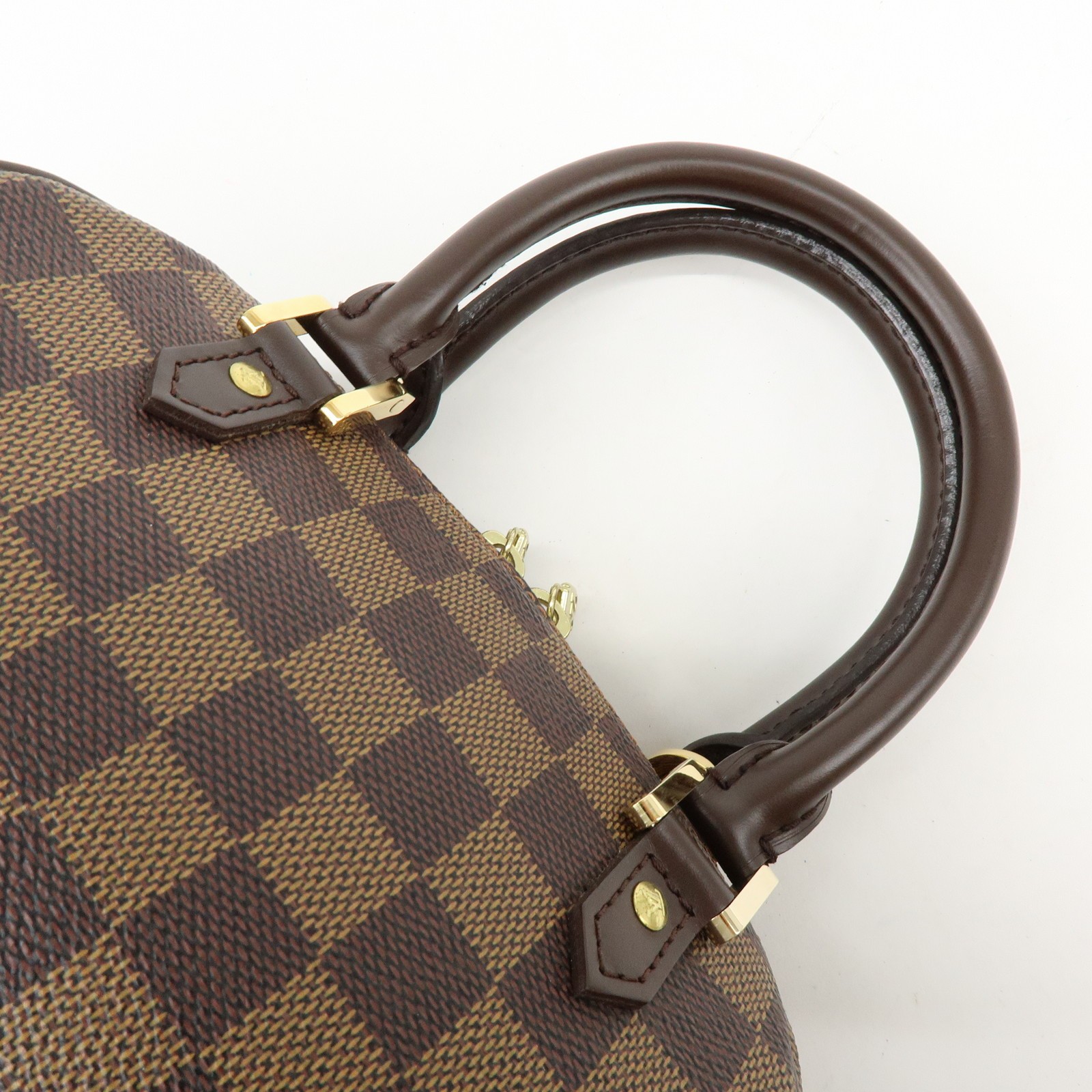 Louis Vuitton Damier Ebene Rivera Mini Hand Bag Brown N41436 Authentic Used F/S