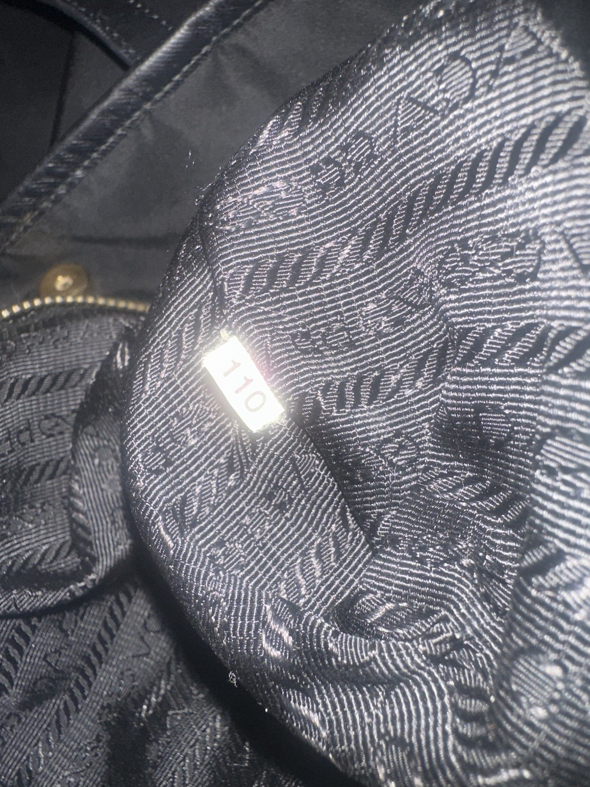 PRADA Year of the Tiger Black Tessuto Nylon Tote White Dust Bag and Box