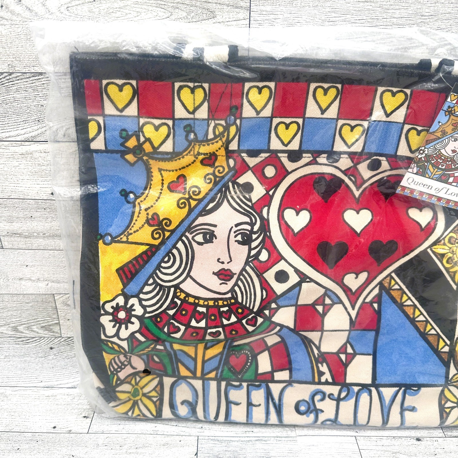 NWT Brighton Queen Of Love ❤️ Large Canvas Promo Tote Bag