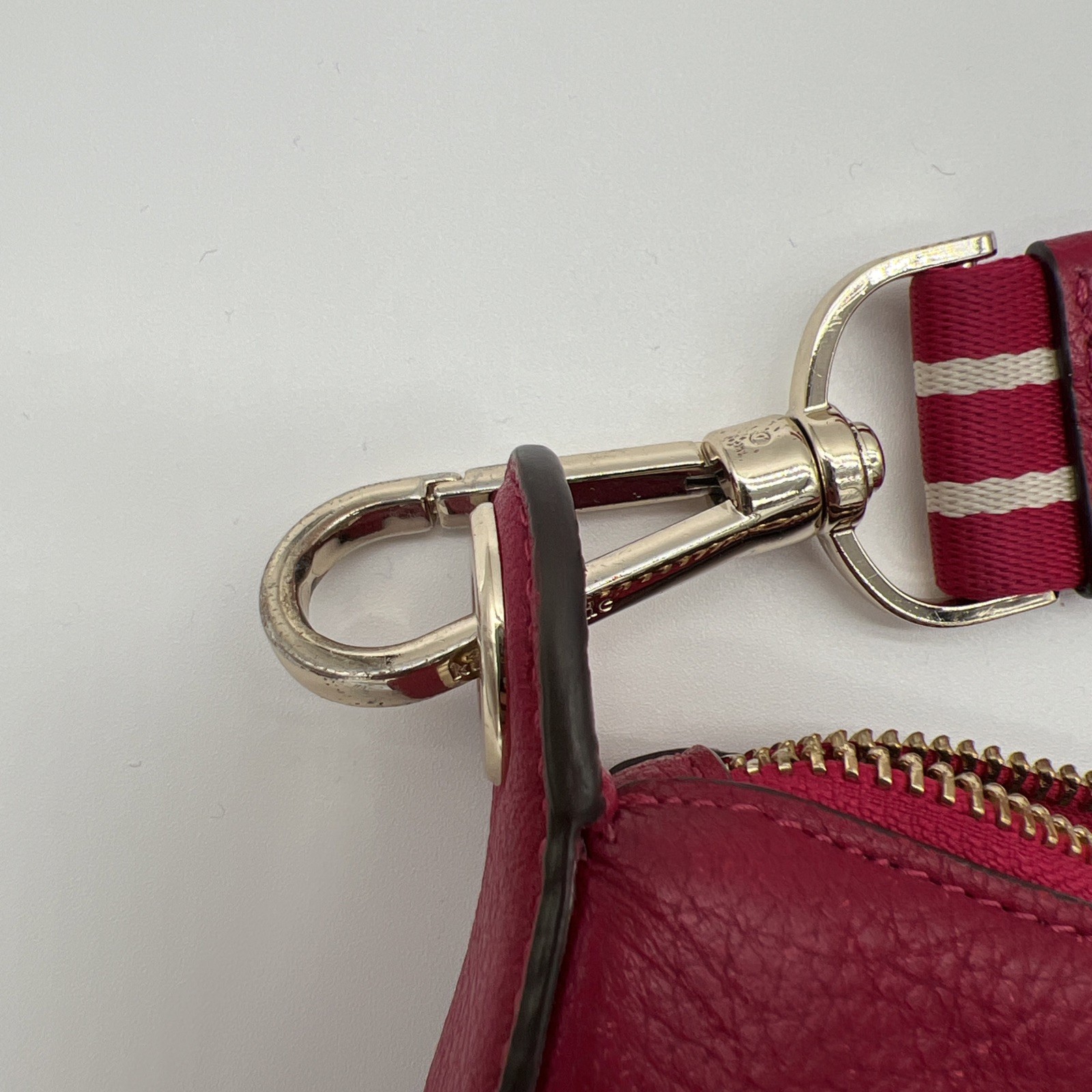 Kate Spade NY Rosie small crossbody raspberry pebbled leather gold hardware