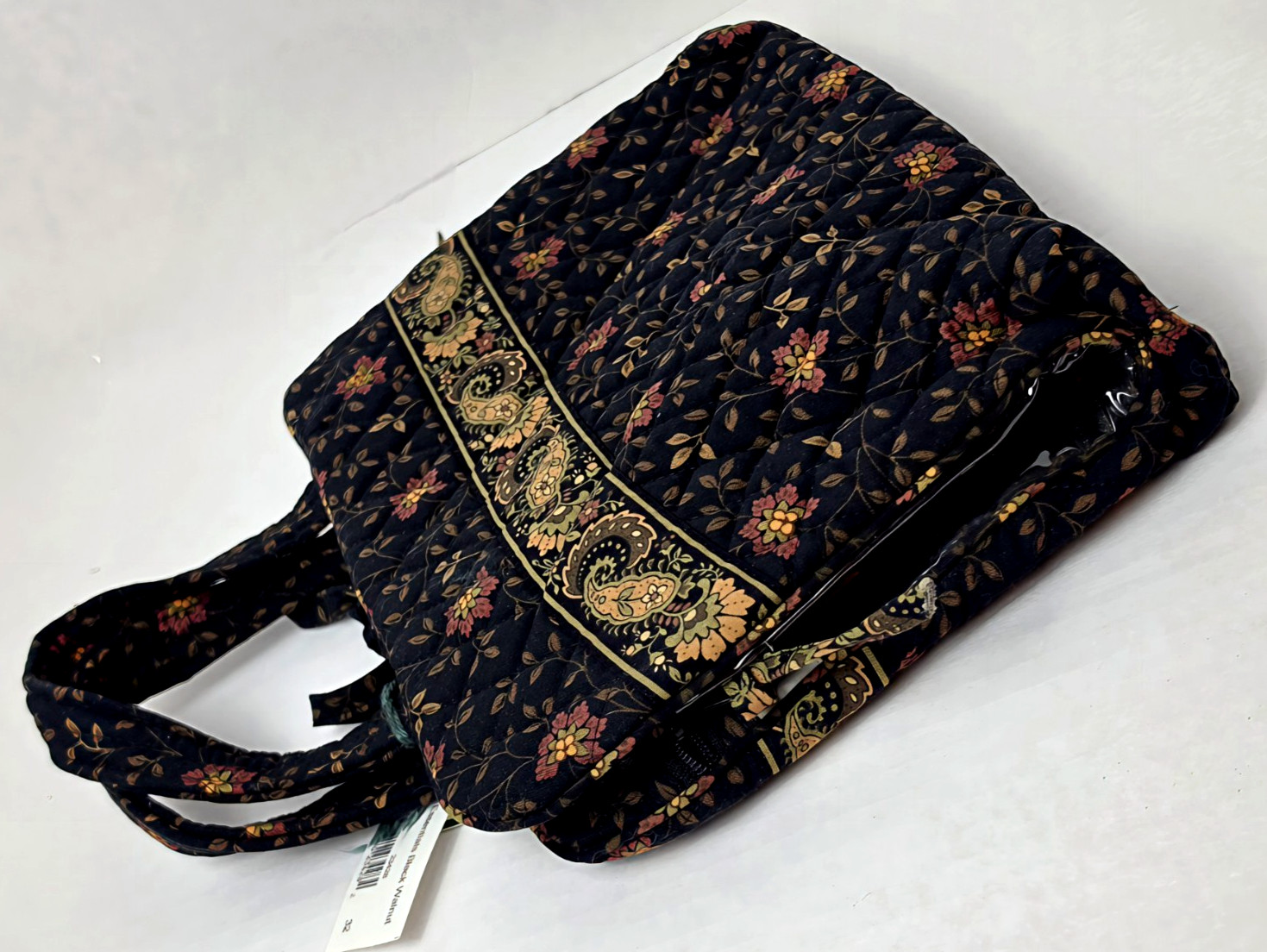 Vera Bradley Essential Travel Organizer in Cotton Black Walnut 1999