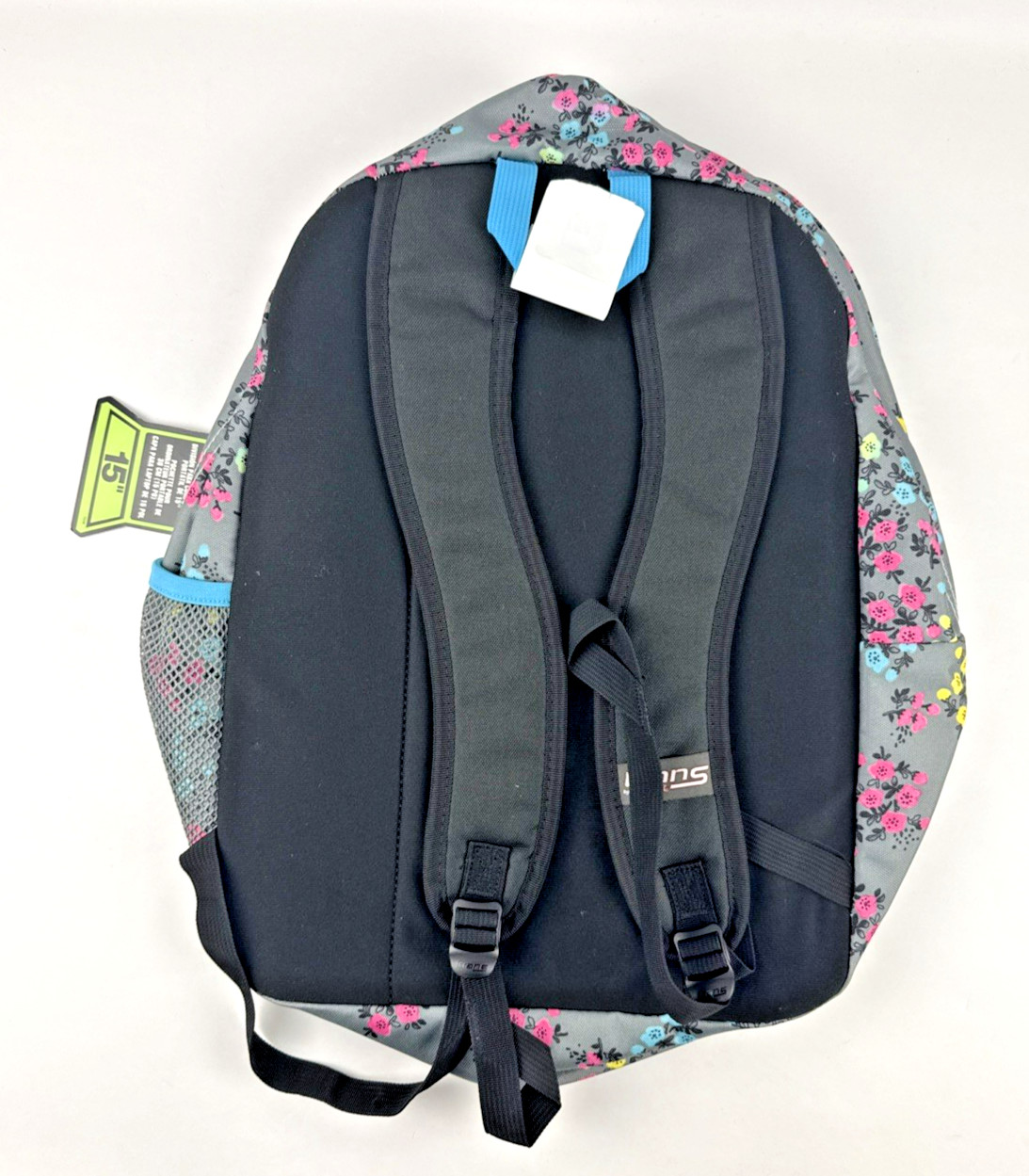 NEW JanSport Trans TM60 Gray Floral Laptop Backpack Bottle Holder 36L FREE SHIP