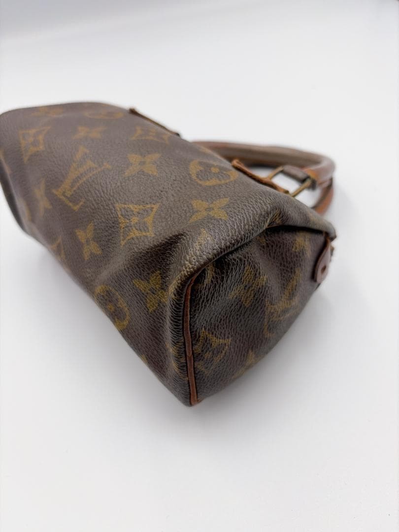 LOUIS VUITTON Mini Speedy Monogram Canvas Brown Vintage Authentic From Japan
