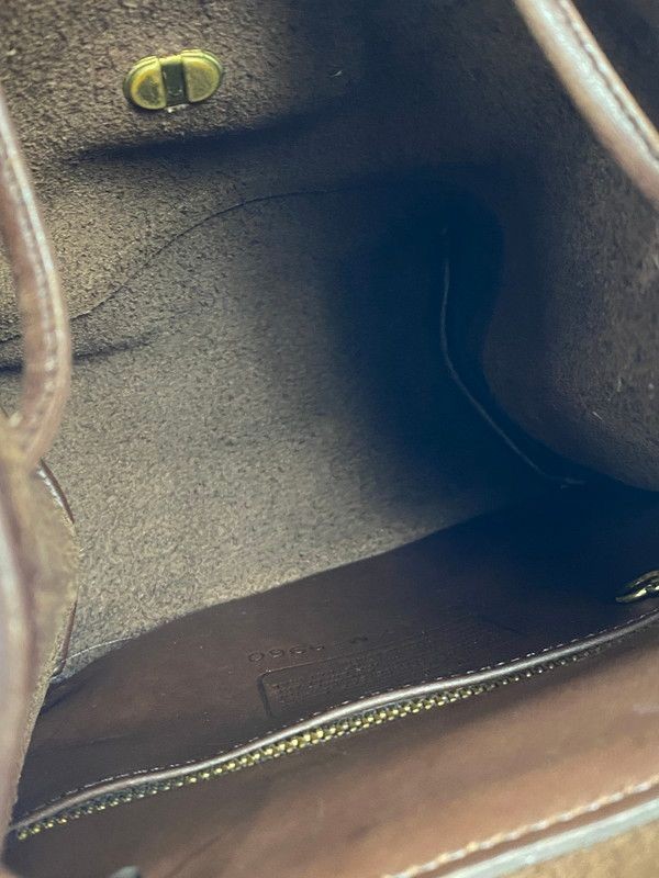 OLD COACH LEATHER BACKPACK W 18 cm (7.09 in)×H 22 cm (8.66 in)×D 11 cm (4.33 in)