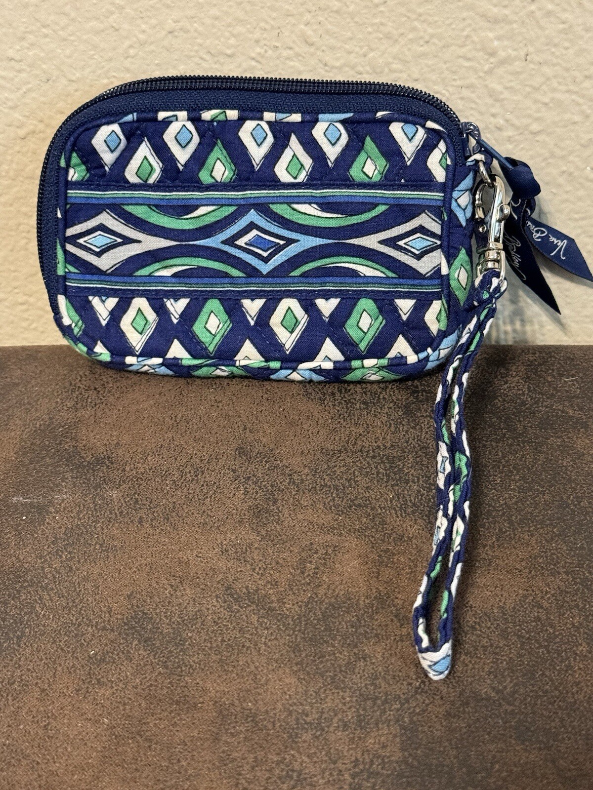 Vera Bradley Small Wristlet with Removable Strap & Inside Pocket