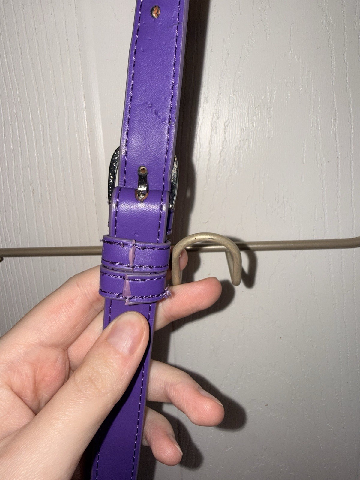 Vera Bradley Retired Lilac Tapestry (2016) Slim Saddle Crossbody Bag