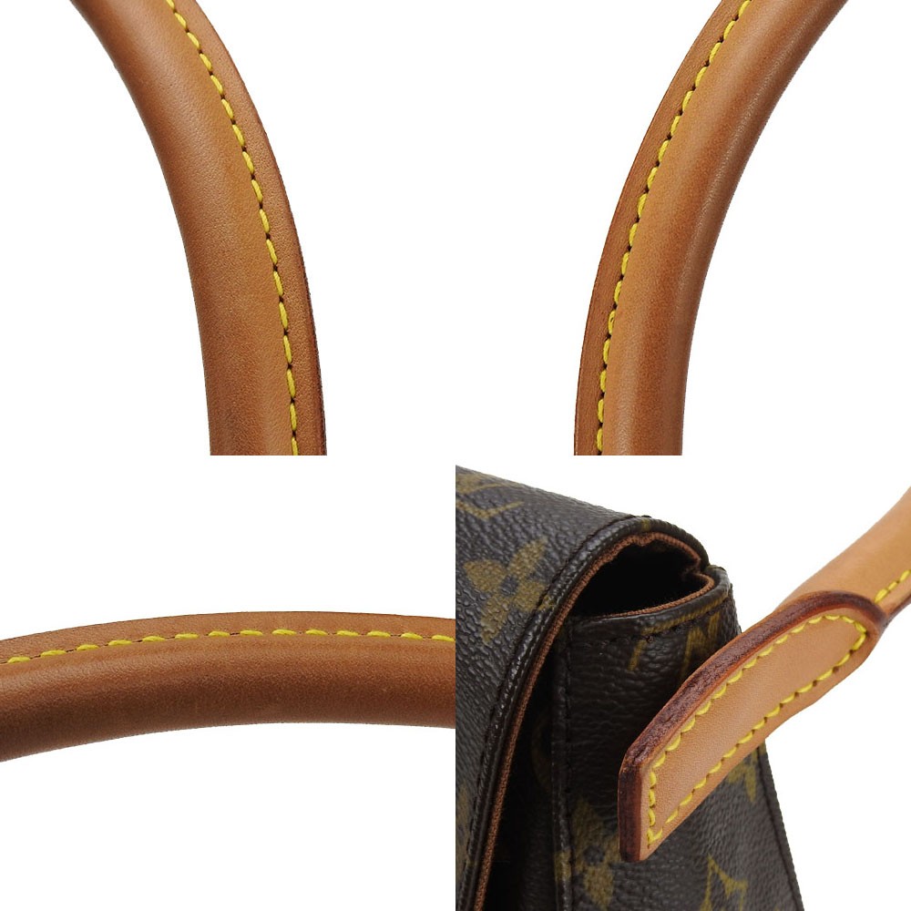 USED LOUIS VUITTON Shoulder Bag Mini looping M51147 Monogram/Nume leather Br…