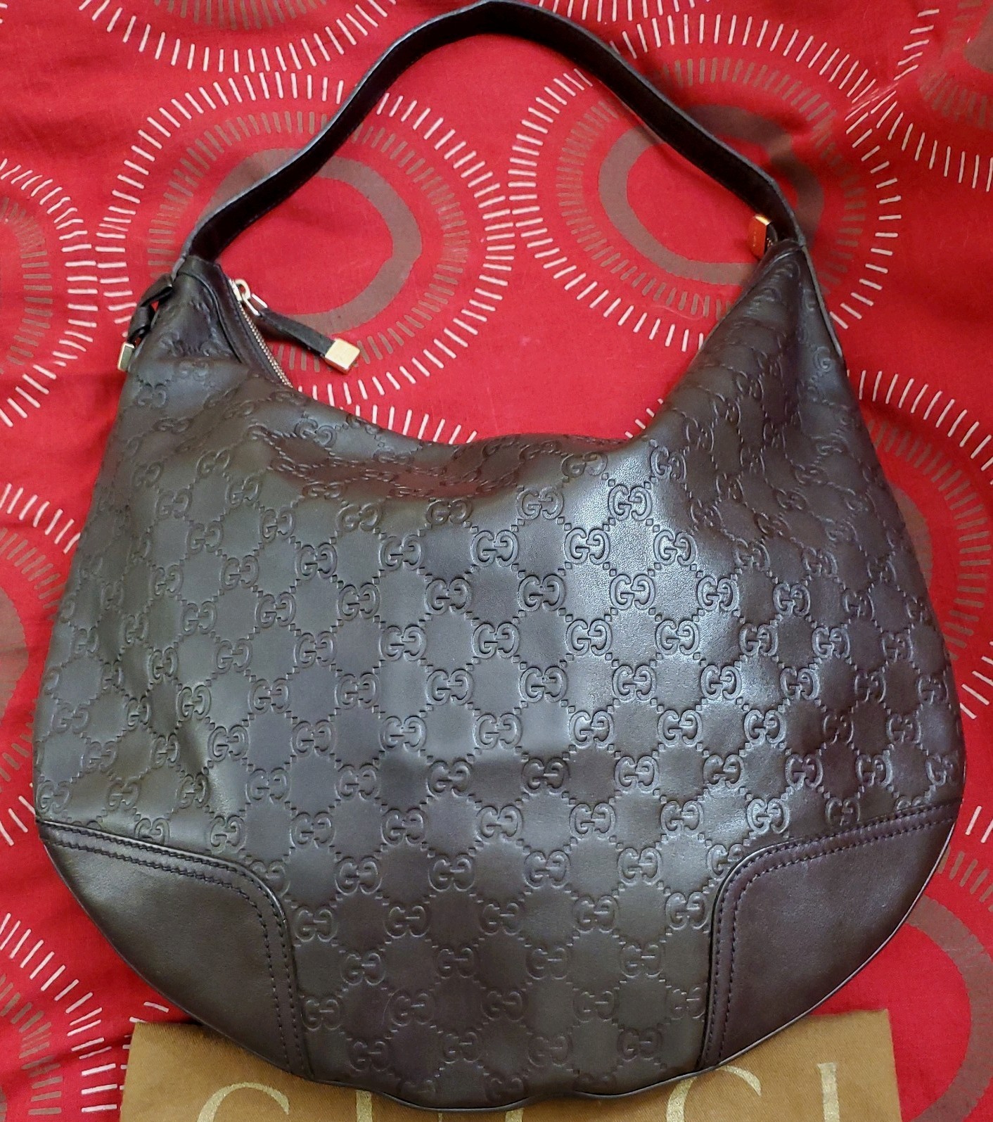 AUTHENTIC GUCCI GUCCISSIMA VINTAGE HOBO PRINCY BAG GOOD USED CONDITION