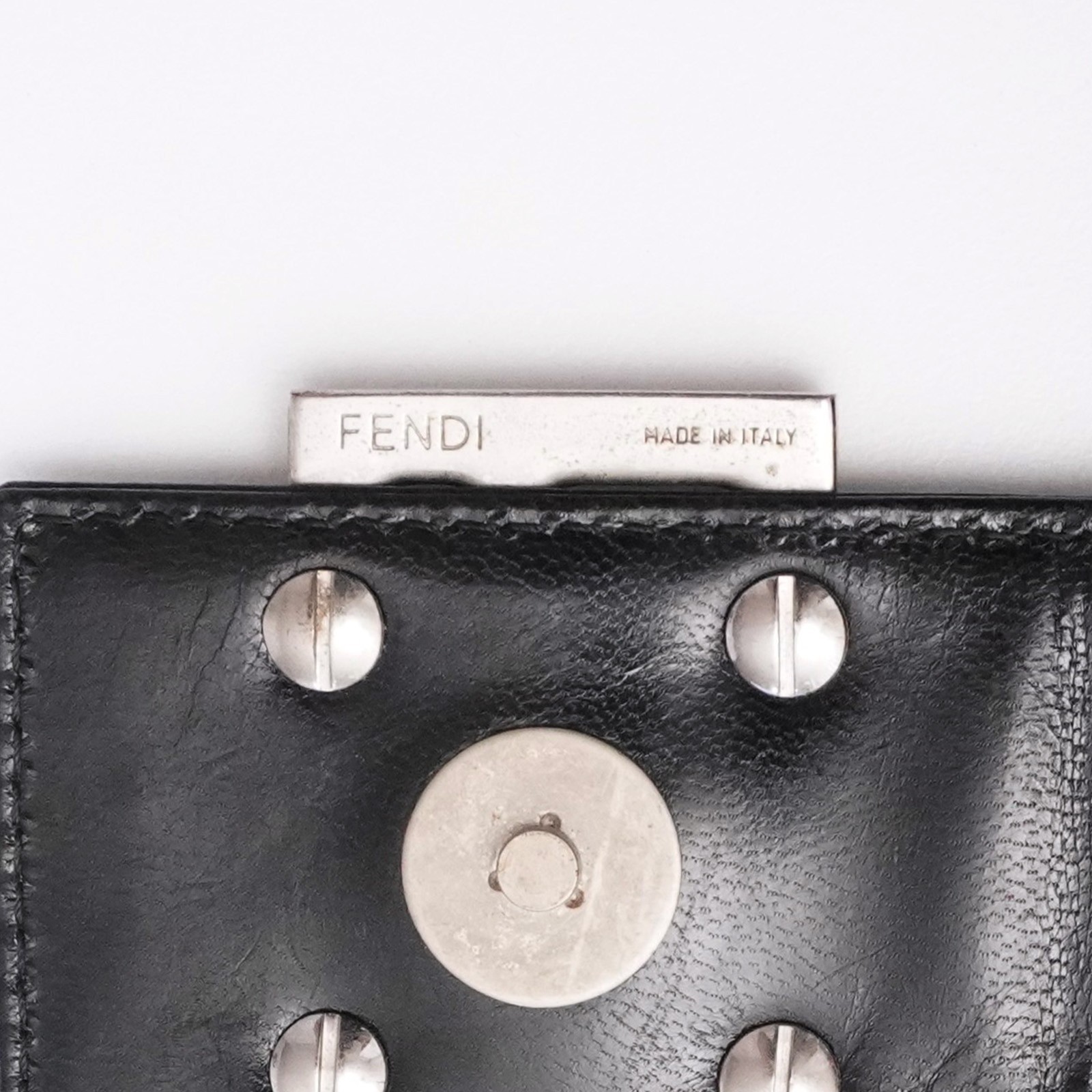 FENDI Mamma Baguette 2321 Shoulder Bag Jersey Black 26583 009 Auth #55896A