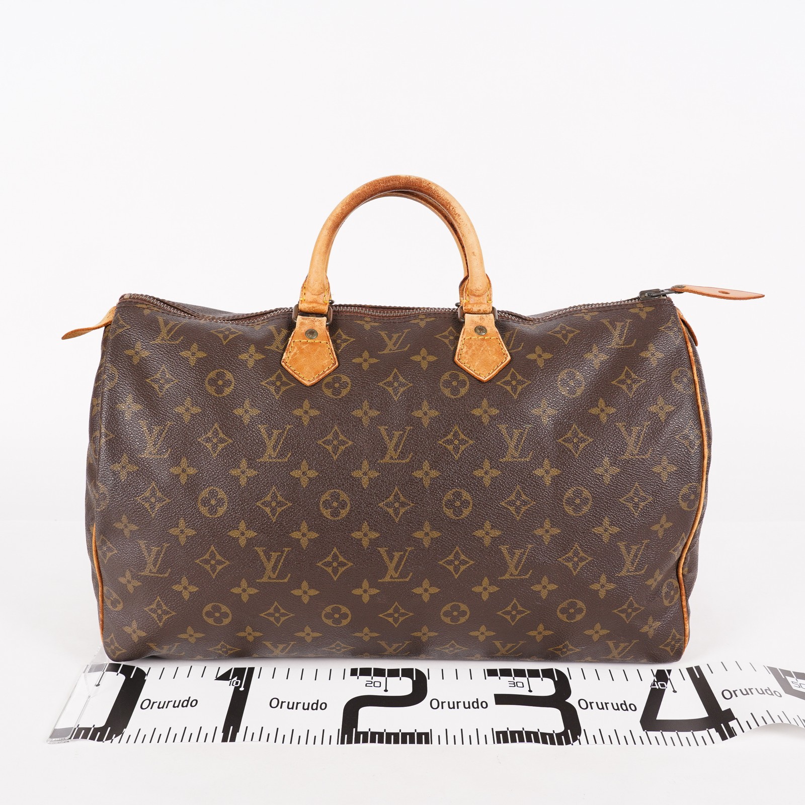 Louis Vuitton Monogram Speedy 40 M41522 Boston Hand Bag Brown Used 07E364180002