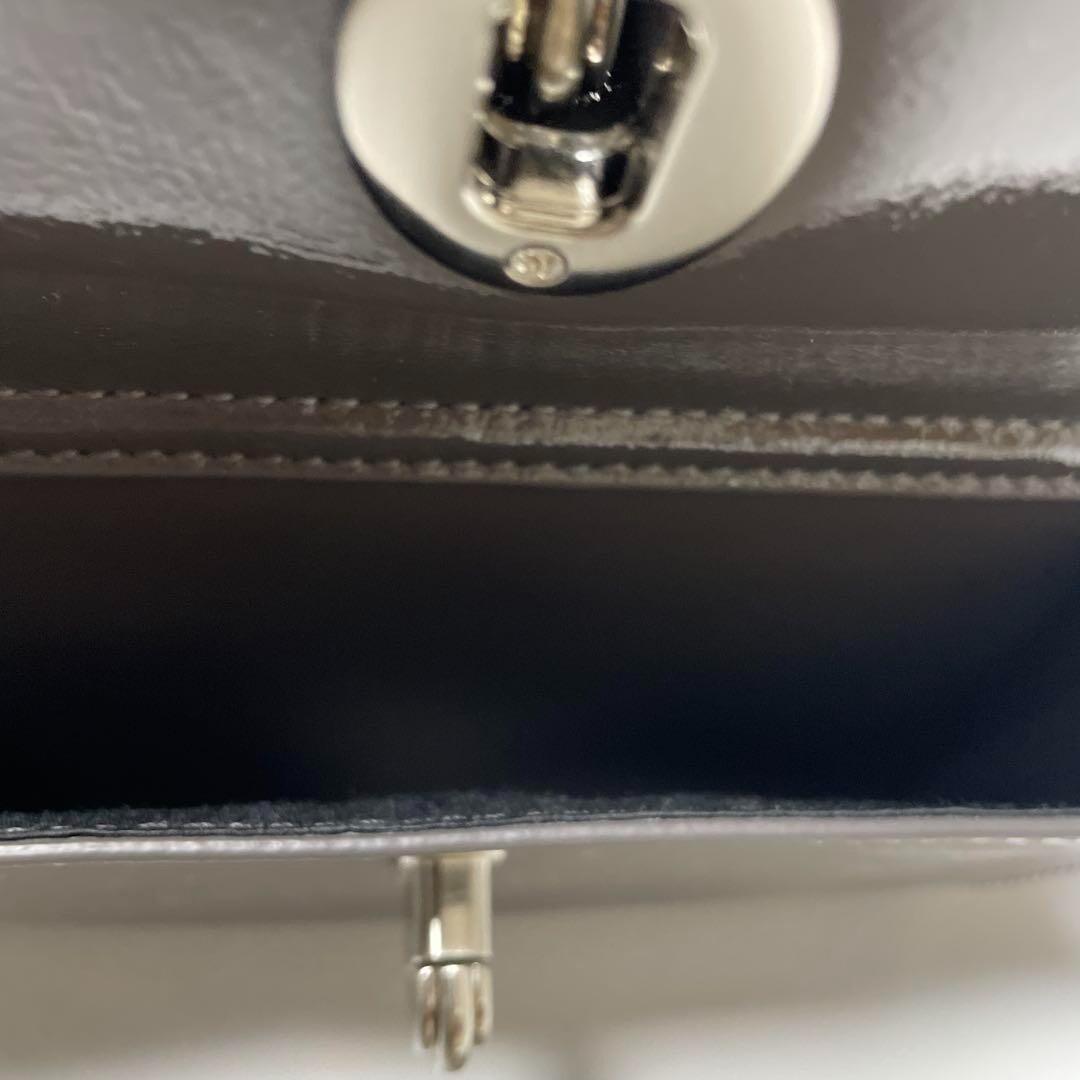 LOEUVRE Sac de Deux Medium Shoulder Bag Purse in Gray USED Once Mint Condition