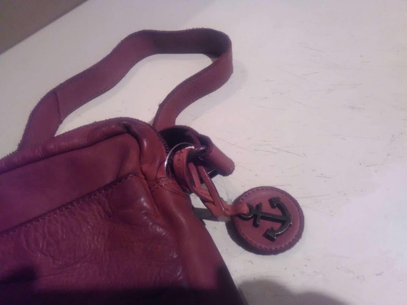 HARBOUR 2nd Genuine LEATHER BROWN Cognac Croosbody Shoulder MESSANGER￼ BAG NWT