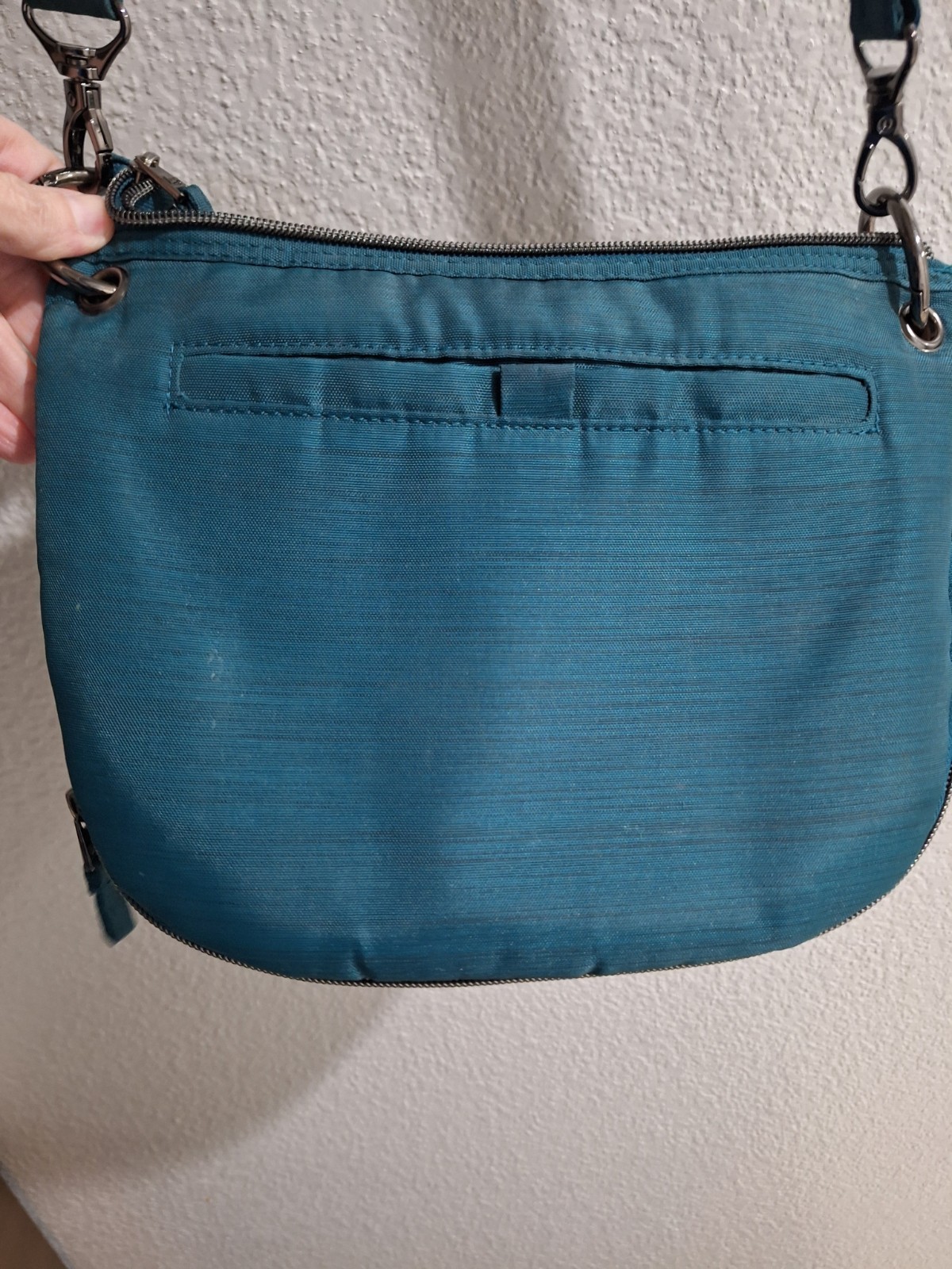 Lug Swivel Convertible Crossbody Bag Quilted Dark Teal