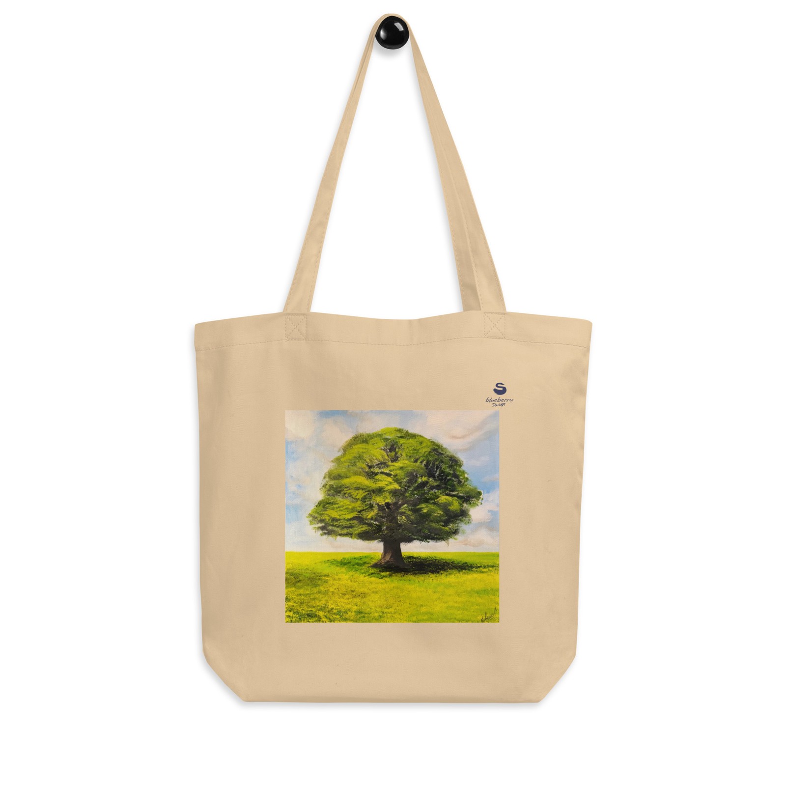 OAK TREE Eco Tote Bag | Summer Landscape | Original Art by Lana Swan