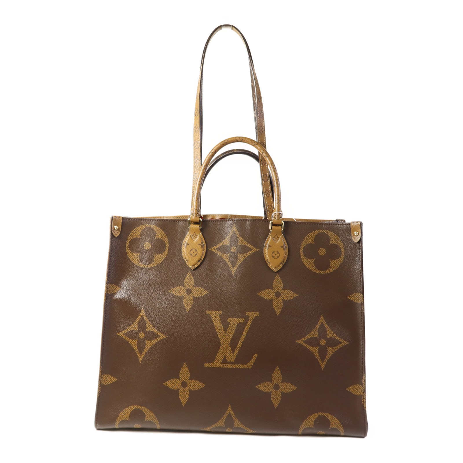 LOUIS VUITTON LV GHW On The Go GM 2 Way Shoulder Tote Bag M45320 Monogram Giant