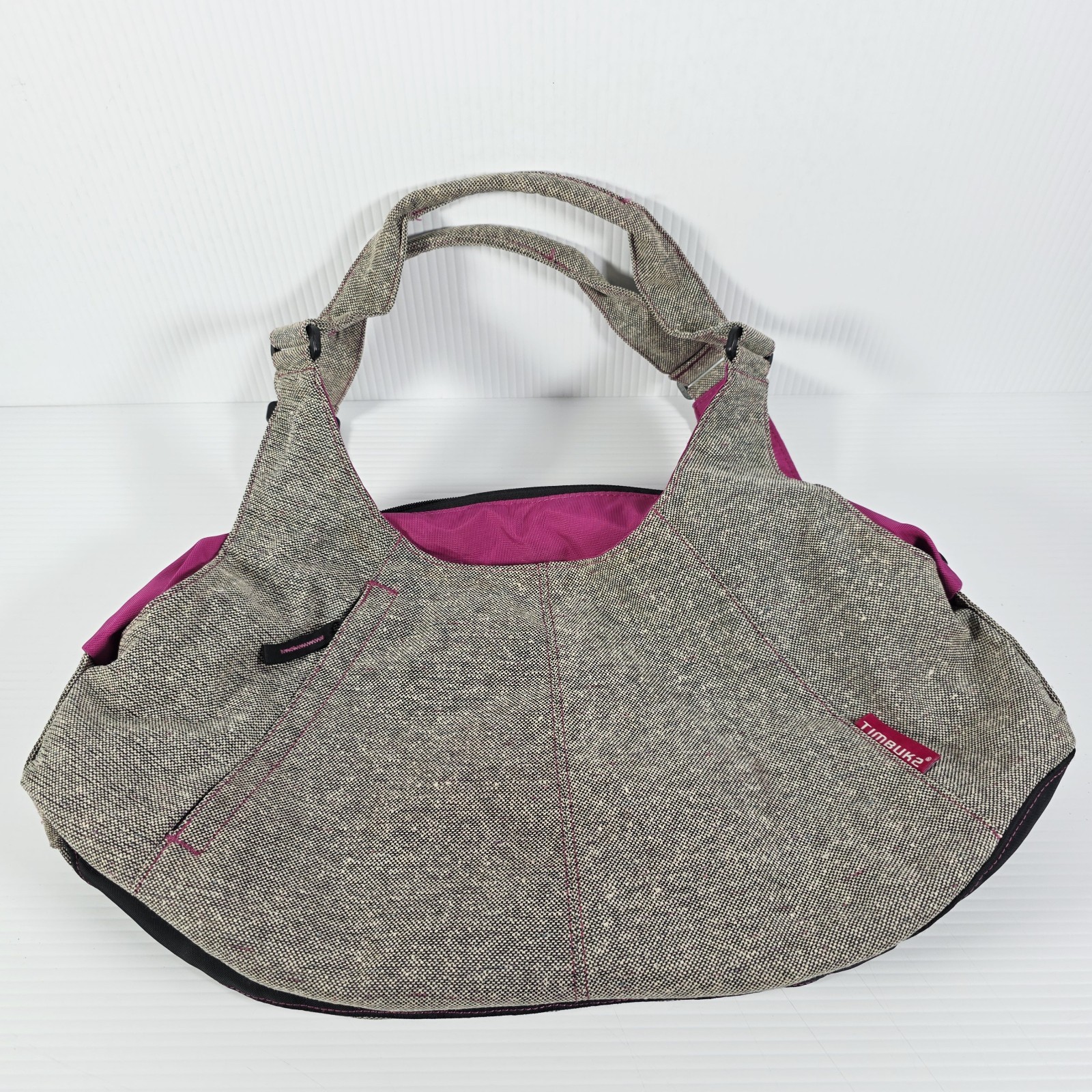 Timbuk2 Shoulder Bag Womens Large Purple Nylon Zip Tote Travel Purse Everyday