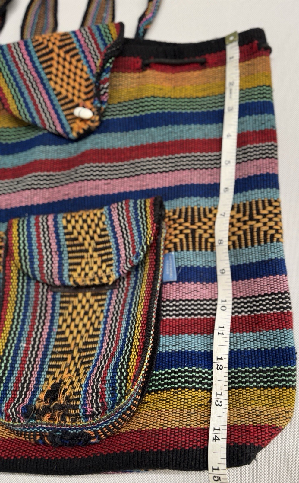 Pinzon Backpack Bag Mexican Artesanias Conde Deadhead Boho Hippie Woven