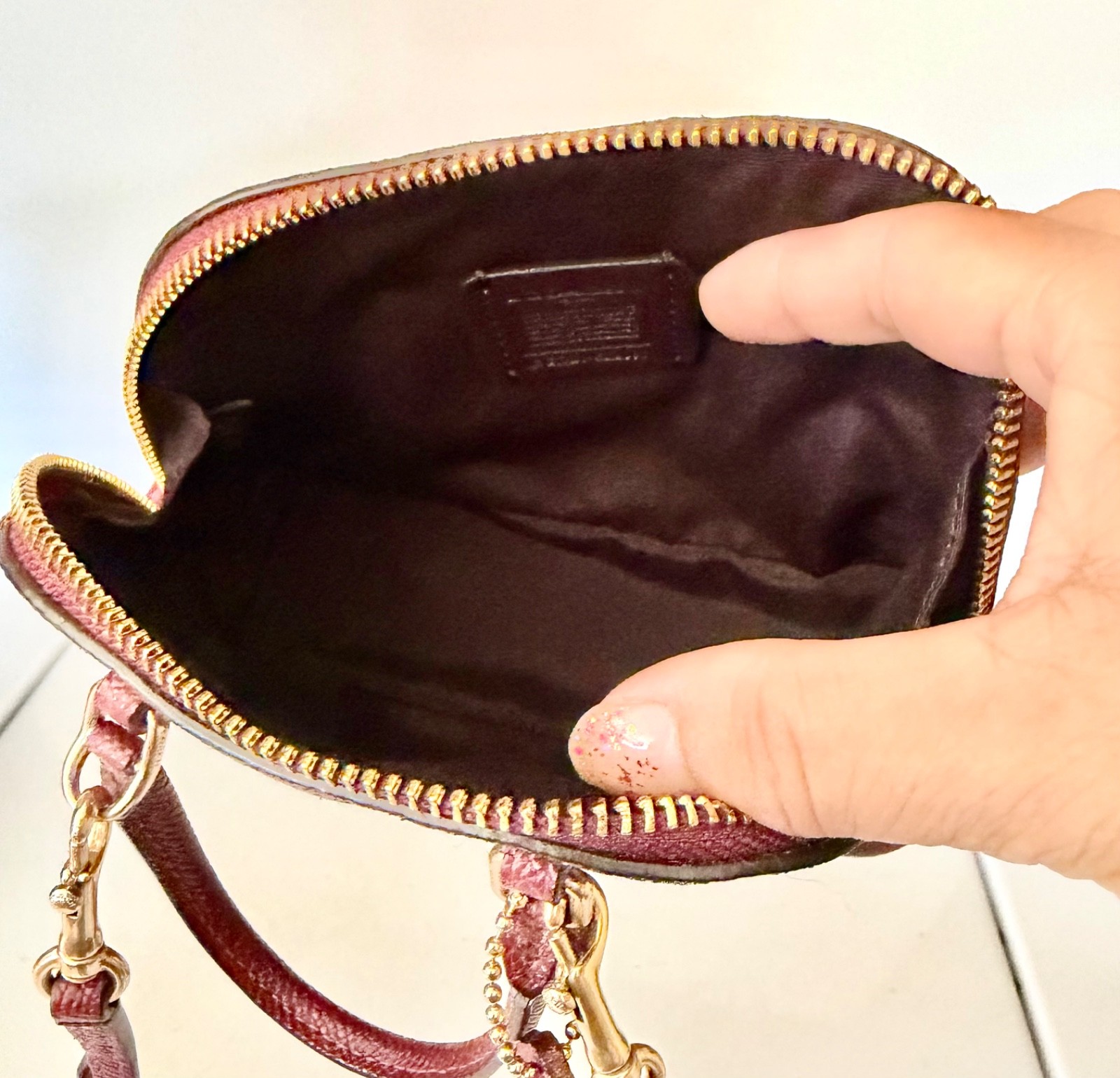 Coach mini crosse body bag
