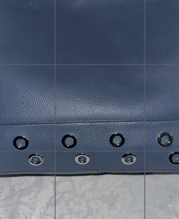 CELINE DION FALSETTO COLLECTION SHOULDER BAG RFID ART 137 LEATHER BLUE + DUST BG