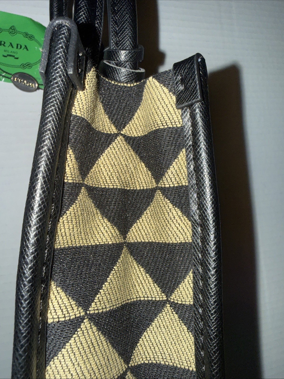 Prada Symbole Shopper Tote Jacquard Mini