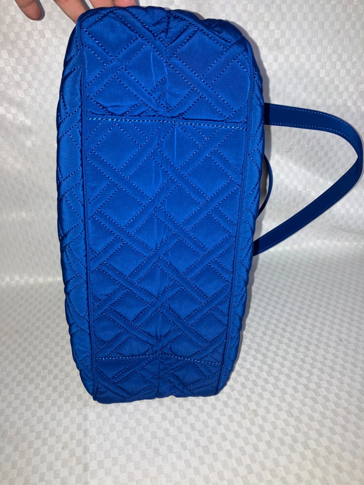 Vera Bradley Shoulder Bag Women Blue Emily Satchel Cobalt Purse Travel Handbag