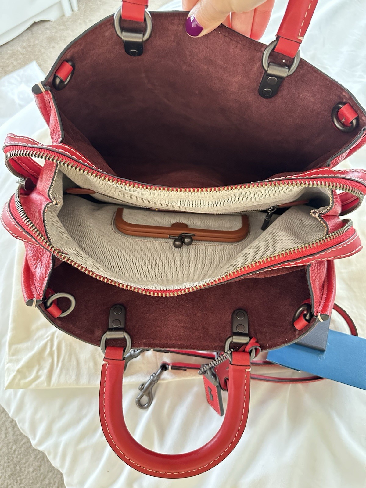 Coach Rogue 30 in Ruby Red-Excellent Mint Condition-Free Shipping