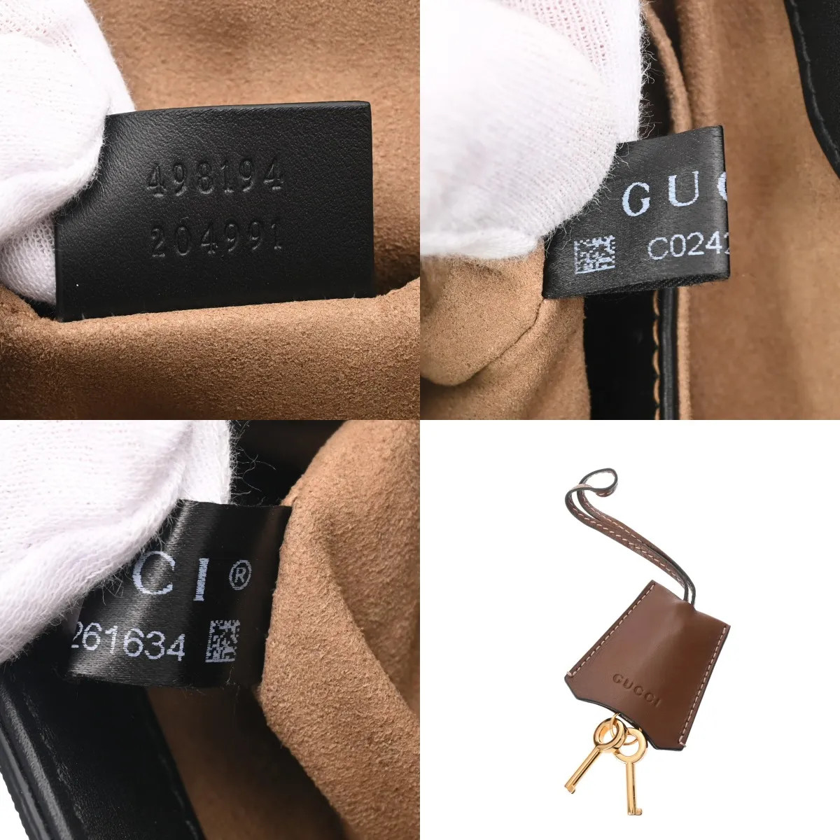 Gucci 498194 Backpack GG Supreme CanvasCanvas / Leather Black #WB2881