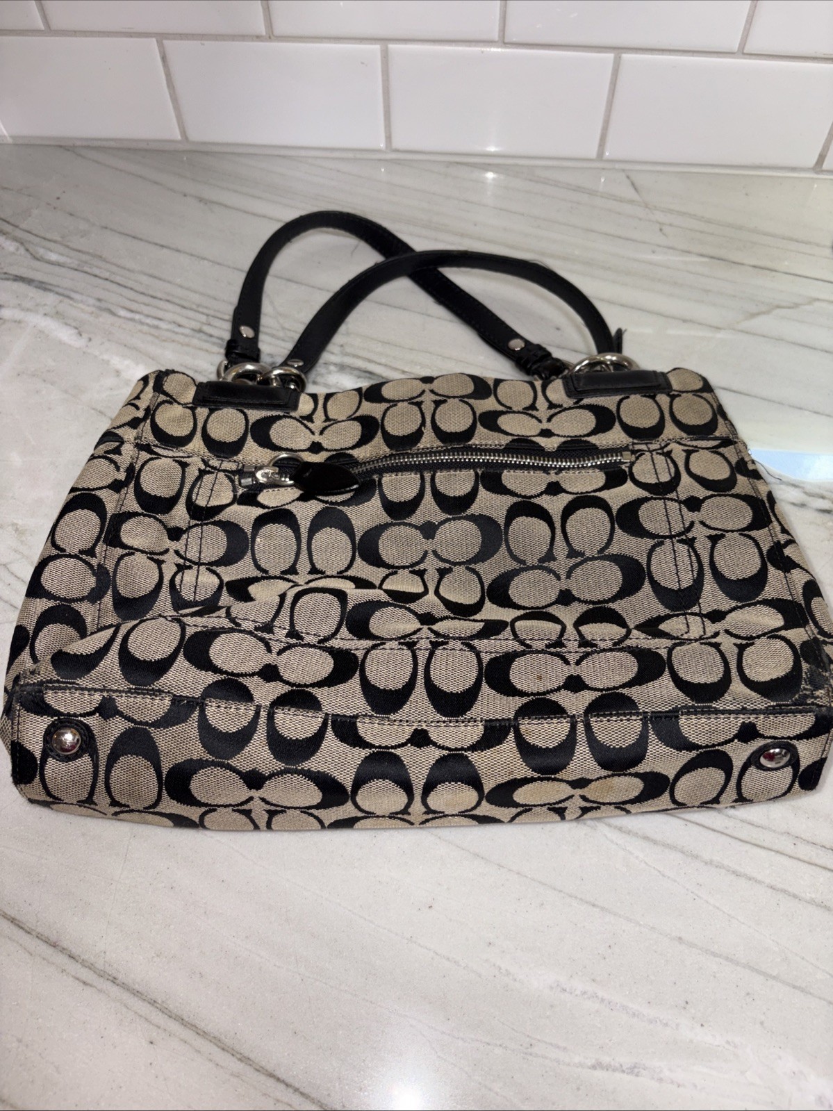COACH PENEPLOPE F16540 SIGNATURE BAG PURSE