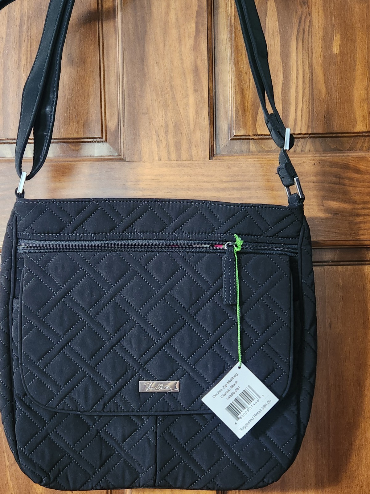 NWT Vera Bradley Mailbag in Classic Black