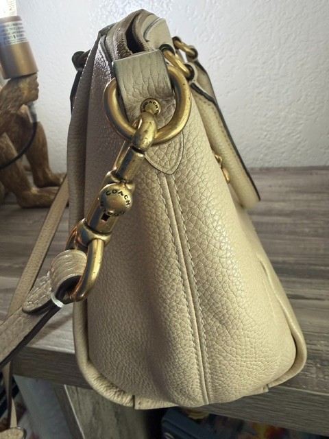 COACH Elise Satchel Style No. 79316 in Chalk/Beige Crossbody Shoulder Bag
