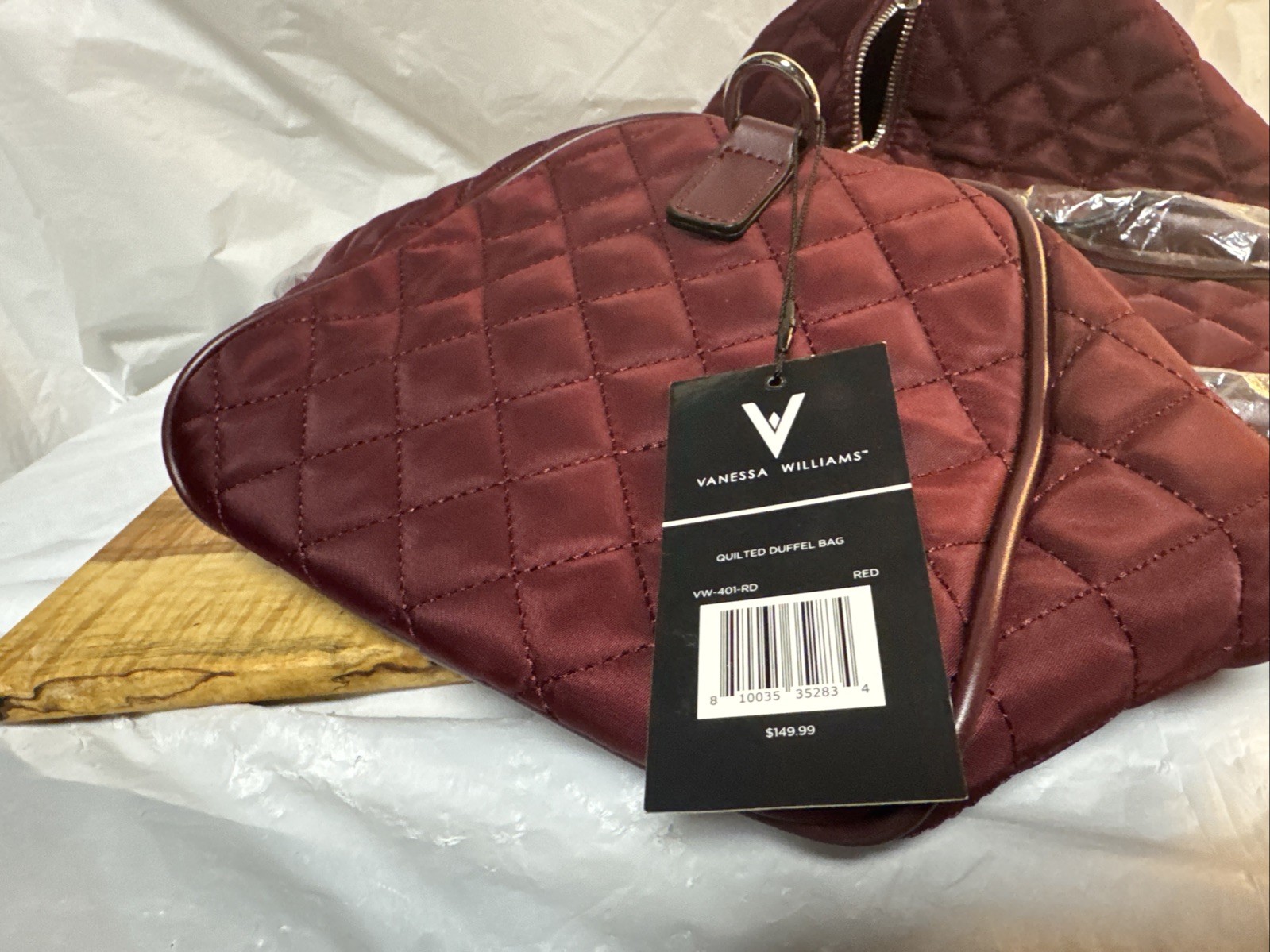 Vanessa Williams Quilted Duffel Bag – New with Tags.