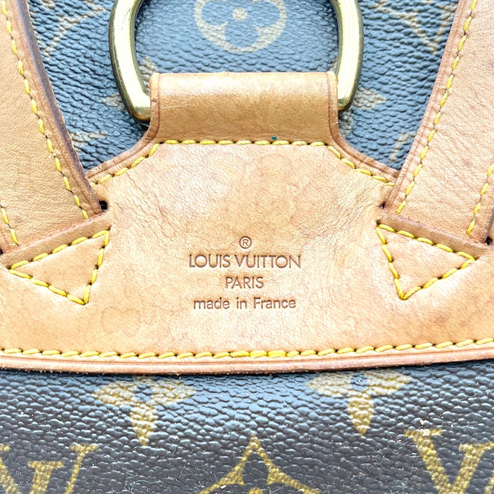 Auth Louis Vuitton Monogram Montsouris MM Backpack Rucksack Bag M51136 2Y8991