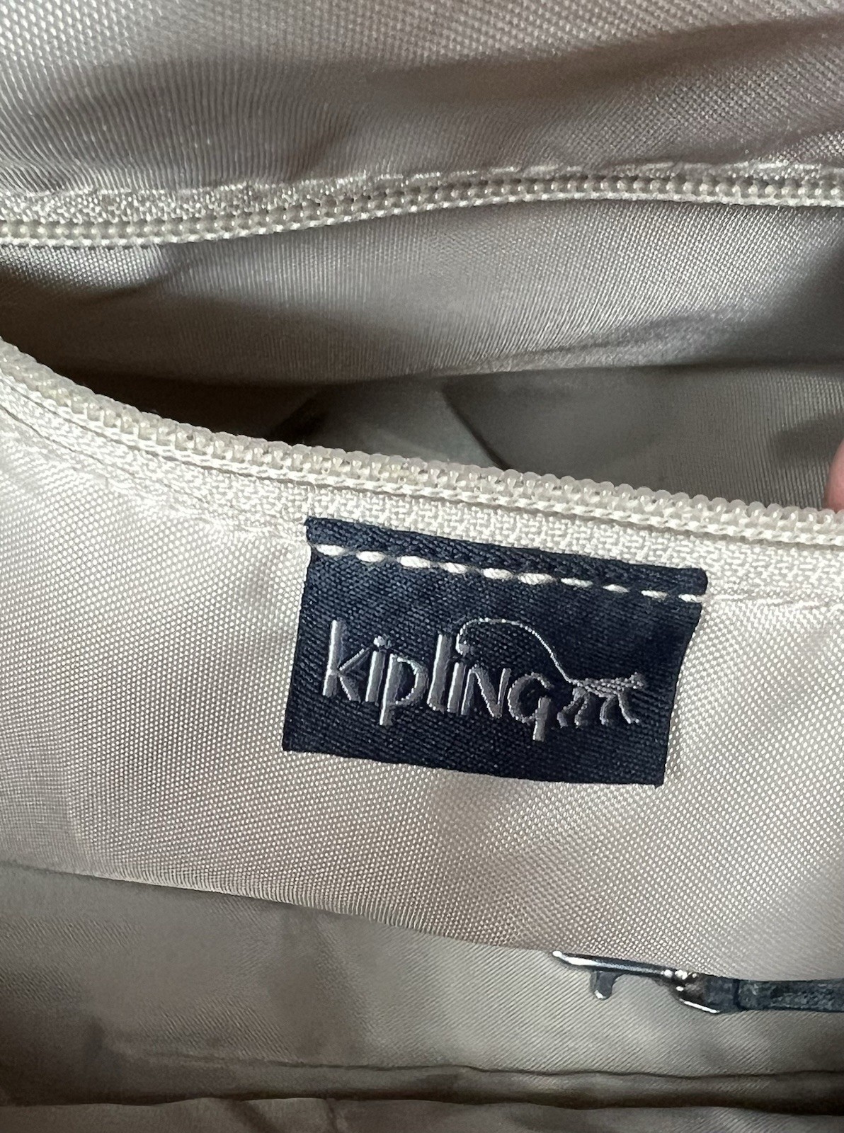Kipling Felicity Indigo Chambray Double Handle Crossbody Organizer Bag Purse **
