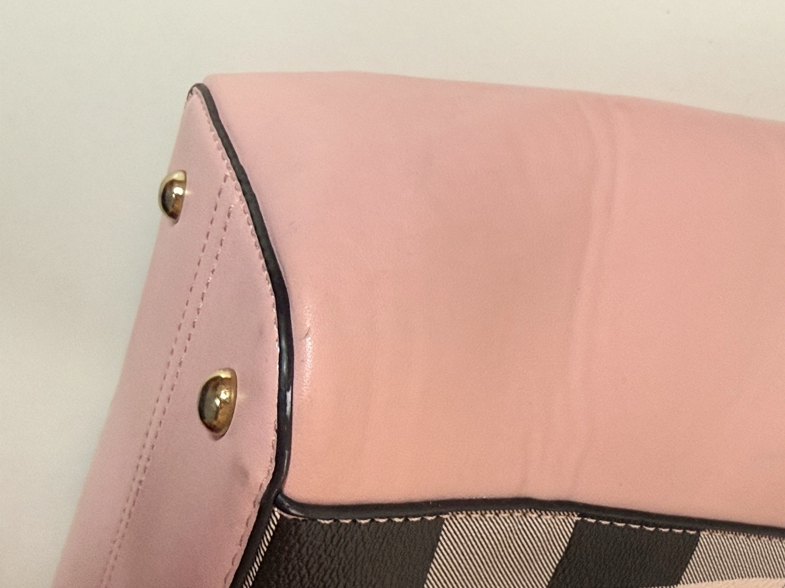 Mia K Collection handbag Black & Pink Handles & Shoulder Strap SEE PHOTO