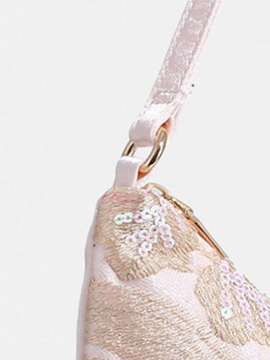 Mini Rhinestone Evening Bag Women Chain Shoulder Clutch Pearl Party Purse
