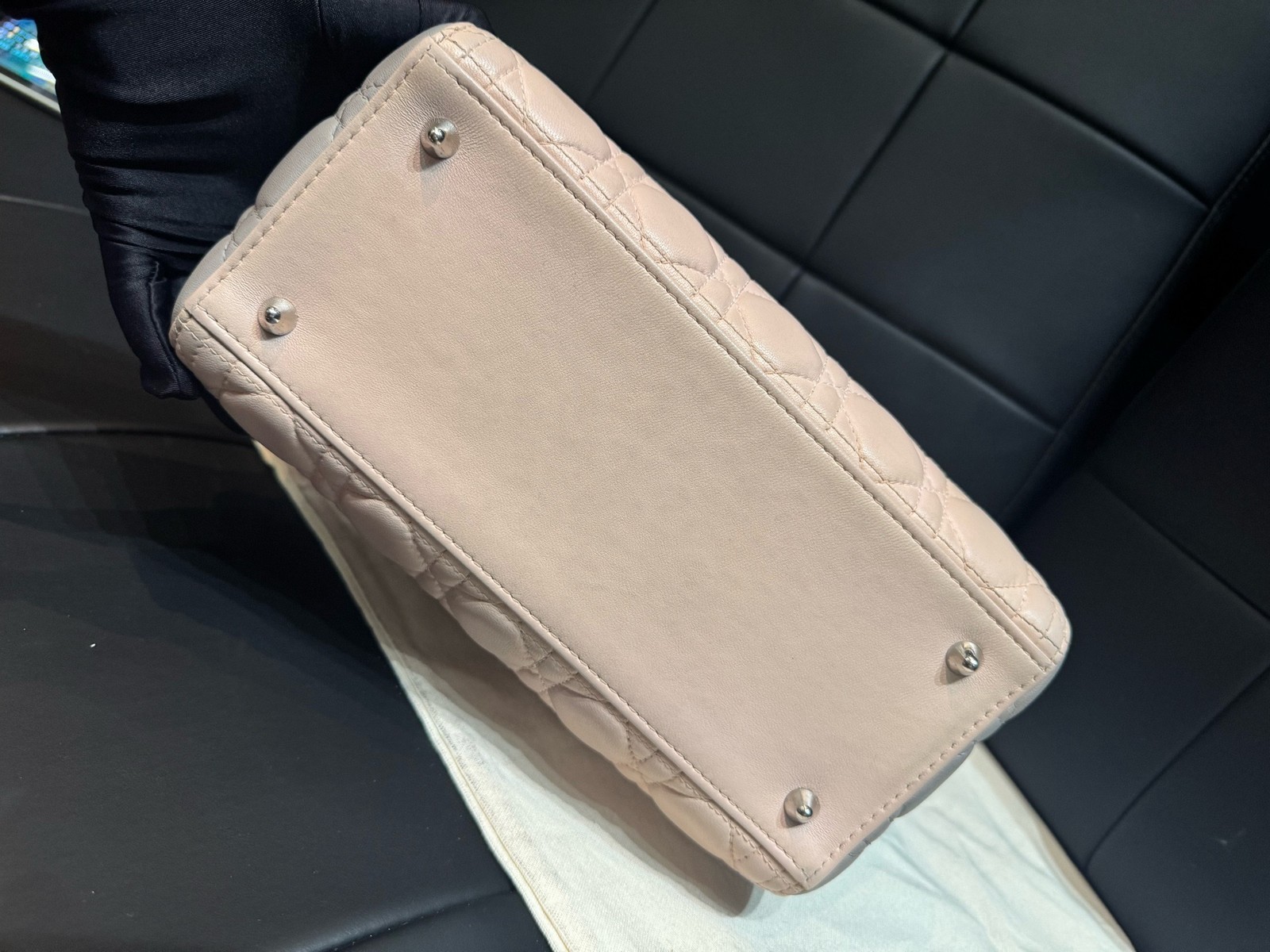 Dior Pre-Owned Authentic Luxury Handbag Colorblock 24×11×20