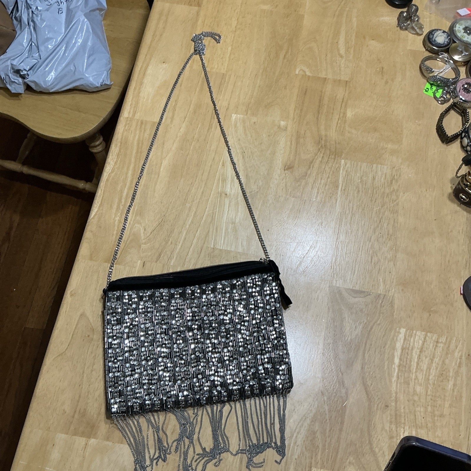 Vintage Boutique Style Versona Cross Bodysequined Bag