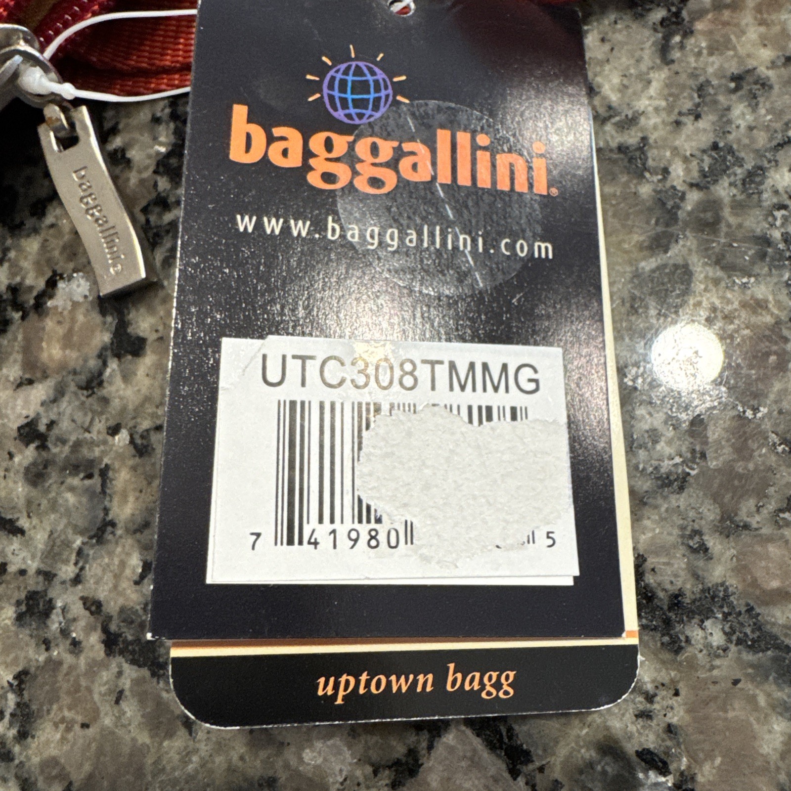 NWT Baggallini Uptown Crossbody Bag Bagg Maroon Marching ID Change Purse