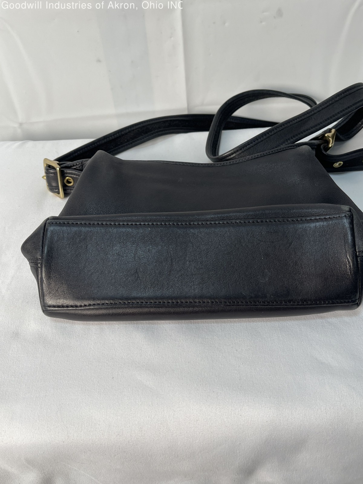Gently Loved Certified Authentic Black Vintage Coach Leather Cross Body Handbag